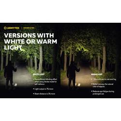 ArmyTek Wizard C2 WG Warm LED čelovka, napájeno akumulátorem, 1100 lm, 13 h, F09201W