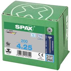 SPAX 1197000400203 R 88091 Senkkopf T-STAR šroub do dřeva 4 mm 20 mm T-STAR plus 88091 nerezová ocel A2 200 ks