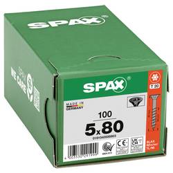 SPAX 0191040500803 šroub ze zápustnou hlavou 5 mm 80 mm T-STAR plus ocel 100 ks