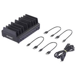 VOLTCRAFT UC-240W01 USB nabíjecí hub, USB Power Delivery (USB-PD) , 6x USB-C®, 4x USB A, 240 W, Rychlé nabíjení, Quick Charge, Dodávka energie, černá