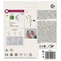 Paulmann 92926 Dekorativ LED vestavné nástěnné svítidlo, LED, pevně vestavěné LED, 2.5 W, bílá (matná)