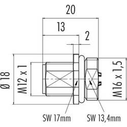 binder 86 0231 0002 00008 neupravený zástrčkový konektor pro senzory - aktory, 86 0231 0002 00008-20, piny: 8, 1 ks