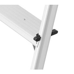 Hailo D60 4442-701 hliník dvojité skládací schůdky skládací max.prac. výška: 240 cm stříbrná, černá 1.9 kg
