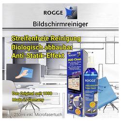 Rogge TFT , plazma, LED, LCD čistič obrazovek 250 ml včetně utěrky Duo-Clean 10025 1 ks