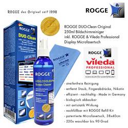 Rogge TFT , plazma, LED, LCD čistič obrazovek 250 ml včetně utěrky Duo-Clean 10025 1 ks