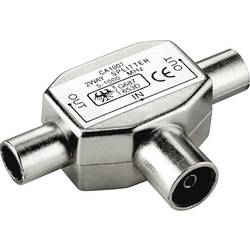Value 11.99.4476 T adaptér na koaxiální kabel dvoužilový stíněný Připojení kabelu: IEC zásuvka na koaxiální kabel, IEC konektor na koaxiální kabel 1 ks