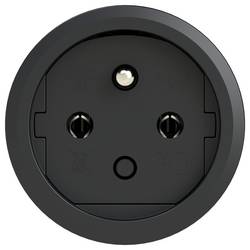 PC Electric 2410-ss zásuvka guma 250 V černá IP20
