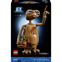 21370 LEGO® IDEAS E.T. the Extra Terrestrial; Bauset pro dospělé; Alien-pokojová dekorace; pohyblivá figurka se svítícím kamenem v hrudi; nostalgické dárkové