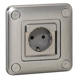 Legrand zásuvka Soliroc chrom 077836 1 ks