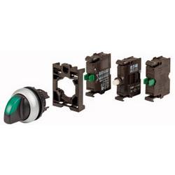 Eaton 110925 M22-WRLK3-G-2K10LED-BVP přepínač plastový přední prstenec otočný přepínač zelená 1 ks Package
