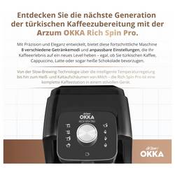 arzum ESPRESSOKANNE mit MILCHAUFSCHÄUMER kávovar bronzová připraví šálků najednou=5 s automatickým pěnovačem mléka