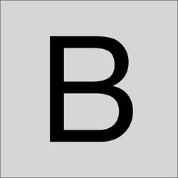RZB 99223.013.B Písmeno „B“, velké, 120 mm 1 ks