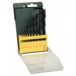 Bosch Accessories 2607019442 Promoline HSS sada spirálových vrtáku do kovu 10dílná 1 mm, 2 mm, 3 mm, 4 mm, 5 mm, 6 mm, 7 mm, 8 mm, 9 mm, 10 mm válcované za
