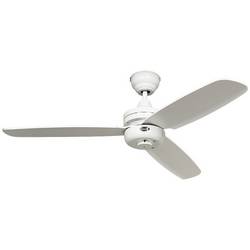 CasaFan Night Flight WE stropní ventilátor 65 W (Ø x v) 132 cm x 240 mm bílá vhodný i pro zimní provoz, s dálkovým ovládáním, možná vestavba světla