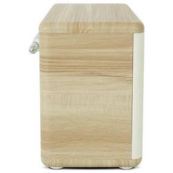 Pure Classic H4 Cotton White/Oak EU/UK 252982 stolní rádio, DAB+, FM, Bluetooth, AUX, funkce alarmu, dub, bílá