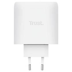 Trust USB nabíječka, GaN, 65 W, Dodávka energie, bílá