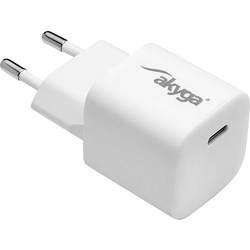 Akyga AK-CH-22 USB nabíječka, 1x USB-C®, 25 W, Dodávka energie, bílá
