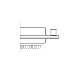 encitech DB15-SS-J 2101-0182-12 D-SUB zásuvková lišta 180 ° Pólů: 15 pájecí kalíšek 1 ks Tray