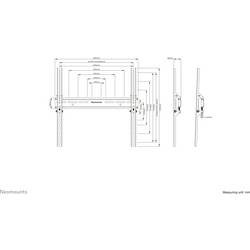 Neomounts WL30-350BL14 držák na zeď pro monitor 1 Displej: (s) 81,3 cm (32) - 165,1 cm (65) černá pevný