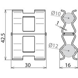 DEHN 308133 DC BK 12 RD10 STBLANK Vyztužující svorka