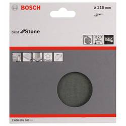 Bosch Accessories 2608605500 2608605500 brusný papír pro brusné kotouče na suchý zip, bez otvorů Zrnitost 320 (Ø x d) 115 mm x 115 mm 10 ks