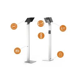 Durable TABLET HOLDER FLOOR - 8932 stojan na tablet Vhodné pro značku (tablet): Univerzální 17,8 cm (7) - 33,0 cm (13)