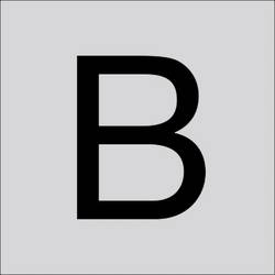RZB 99222.013.B Písmeno „B“, velké, 100 mm 1 ks