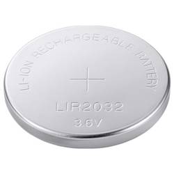 VOLTCRAFT knoflíkový akumulátor LIR 2032 lithiová 45 mAh 3.6 V 100 ks
