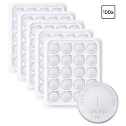 VOLTCRAFT knoflíkový akumulátor LIR 2450 lithiová 120 mAh 3.6 V 100 ks
