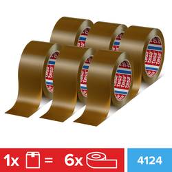 tesa tesapack 4124 PVC 04124-00096-00 balicí lepicí páska tesapack® 4124 hnědá (d x š) 66 m x 50 mm 6 ks
