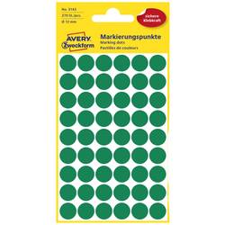 Avery-Zweckform 3143 popisovače etiket Ø 12 mm zelená 270 ks trvalé papír