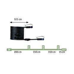 Paulmann Spot Sting Ergänzungsset IP67 93689 Osvětlovací systém Plug&Shine LED 18 W teplá bílá antracitová