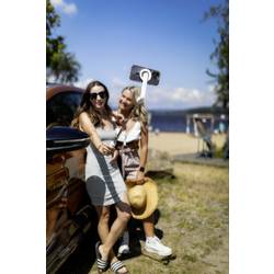 FIXED FIXSN-M-WH selfie tyč bílá s Bluetooth, integrovaný stativ