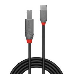 LINDY USB kabel USB 2.0 USB-C ® zástrčka, USB-B zástrčka 1.00 m černá 36941
