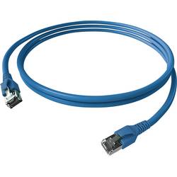 Easylan CP1KBBBBB0010 RJ45 síťové kabely, propojovací kabely CAT 6A S/FTP 1.00 m modrá dvoužilový stíněný, bez halogenů, samozhášecí 1 ks