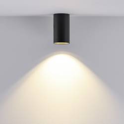Deko Light 348242 Can IP20, 1x 7,5 W GU10, Schwarz Stropní svítidlo GU10 7.5 W černá