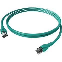 Easylan CP1KTBTBT0020 RJ45 síťové kabely, propojovací kabely CAT 6A S/FTP 2.00 m tyrkysová dvoužilový stíněný, bez halogenů, samozhášecí 1 ks