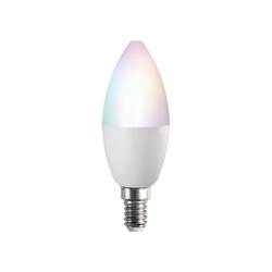 Kanlux LED žárovka S C37 4,9W E14 RGBCCT, E14, 4.9 W, studená bílá, RGB, teplá bílá, bílá, třída F (A - G), 33644