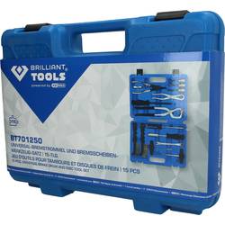 Brilliant Tools BT701250 Univerzální brzdové bubny a sada nářadí na brzdové kotouče, 15 ks