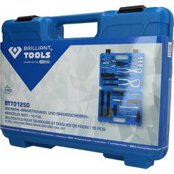 Brilliant Tools BT701250 Univerzální brzdové bubny a sada nářadí na brzdové kotouče, 15 ks