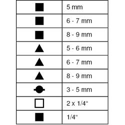 KS Tools 130.1041 Univerzální klíč ke skříňovým rozvaděčům, magnetický klíč od skříňového rozvaděče zinkový tlakový odlitek 1 ks