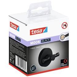 tesa háček na kabát 40564-00000-00 MOON BLACK Počet háků: 2 (š x v x h) 50 x 53 x 65 mm kov černá (matná) 1 ks