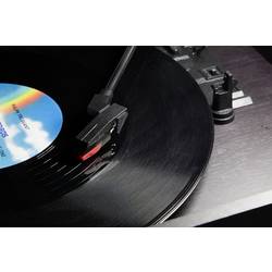 Technaxx TX-103 USB gramofon řemínkový pohon starožitná hnědá