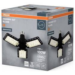 OSRAM HOMELIGHTING Highbay Blade E27 17W 840 E27 Black 4099854429255 prostorové osvětlení Energetická třída (EEK2021): F (A - G) LED E27 17 W černá
