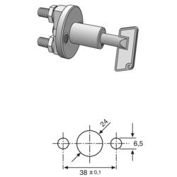 Hella bezpečnostní spínač do auta 6EK 002 843-002 12 V/DC 50 A 1x vyp/zap s aretací IPX2 (DIN 40050) 1 ks