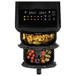 GourmetMaxx 16818 horkovzdušná fritéza 12 l 2800 W nepřilnavý povlak, bez BPA, Cool touch pouzdro, Digitální časovač, funkce grilování, horkovzdušný,