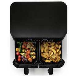 GourmetMaxx 16818 horkovzdušná fritéza 12 l 2800 W nepřilnavý povlak, bez BPA, Cool touch pouzdro, Digitální časovač, funkce grilování, horkovzdušný,