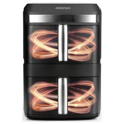 GourmetMaxx 16818 horkovzdušná fritéza 12 l 2800 W nepřilnavý povlak, bez BPA, Cool touch pouzdro, Digitální časovač, funkce grilování, horkovzdušný,