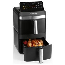 GourmetMaxx 16818 horkovzdušná fritéza 12 l 2800 W nepřilnavý povlak, bez BPA, Cool touch pouzdro, Digitální časovač, funkce grilování, horkovzdušný,