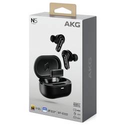 AKG AKGN5HYBRIDBLK Headset do uší (In Ear) Bluetooth®, Bez kabelu černá